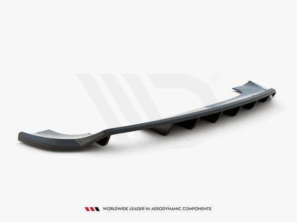 Audi - Q3 Sport 8U Facelift: Maxton Central Rear Splitter (Vertical Bars)