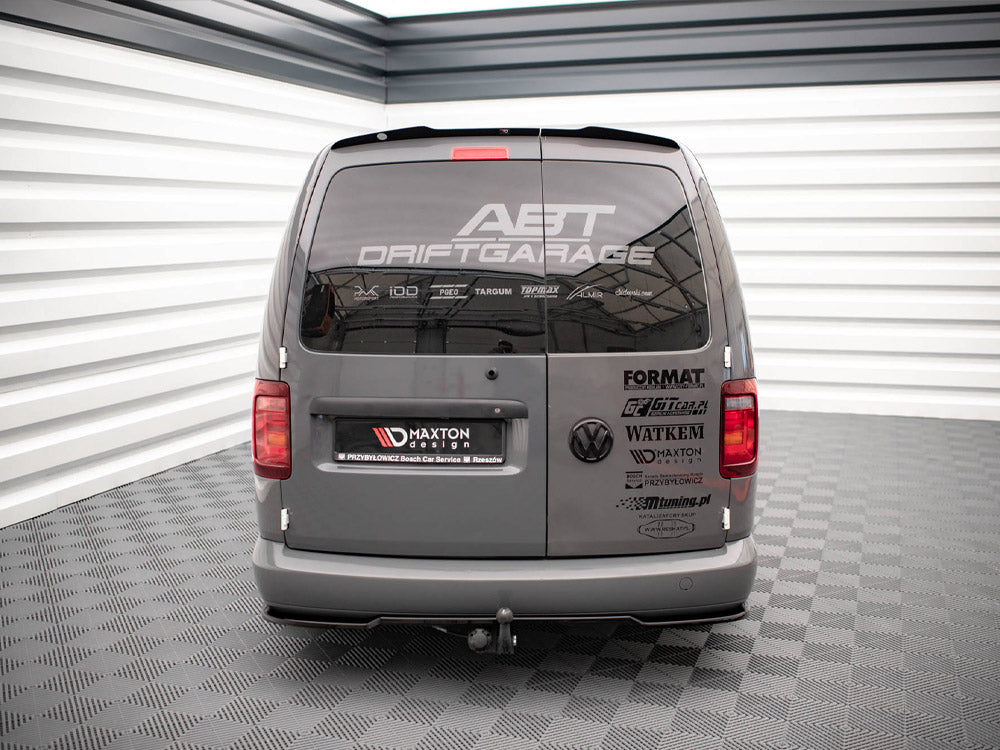 VW - Caddy Long MK3 Facelift: Maxton Central Rear Splitter