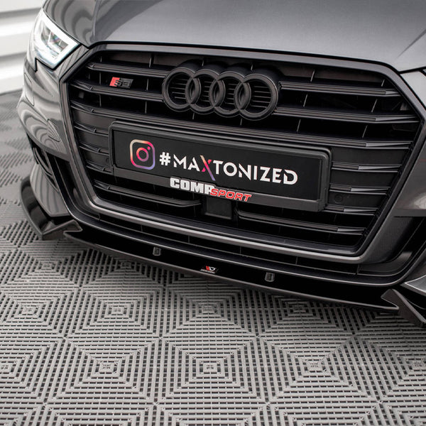 Audi - S3 / A3 S Line Sportback 8V Facelift: Maxton Front Splitter V1
