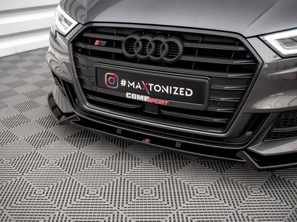 Audi - S3 / A3 S Line Sportback 8V Facelift: Maxton Front Splitter V1