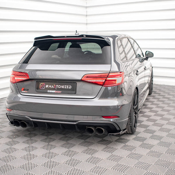 Audi - S3 Sportback 8V Facelift: Maxton Rear Side Splitters V1