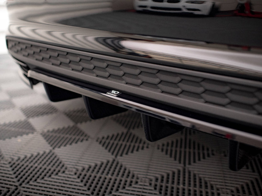 Audi - A3 S Line Sedan 8Y: Maxton Central Rear Splitter (Vertical Bars)