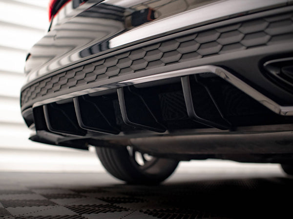 Audi - A3 S Line Sedan 8Y: Maxton Central Rear Splitter (Vertical Bars)