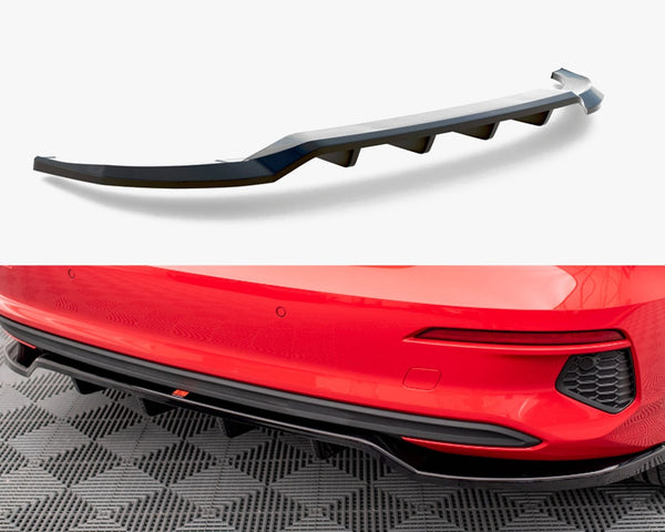 Audi - A3 Sportback 8Y: Maxton Central Rear Splitter (Vertical Bars)