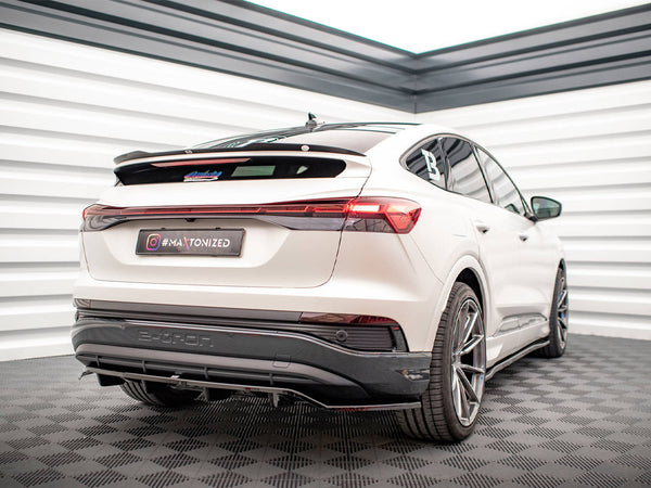 Audi - Q4 e-Tron Sportback MK1: Maxton Central Rear Splitter (Vertical Bars)