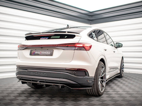 Audi - Q4 e-Tron Sportback MK1: Maxton Central Rear Splitter (Vertical Bars)