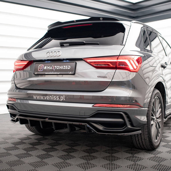 Audi - Q3 S Line SUV F3: Maxton Rear Splitter (Vertical Bars)