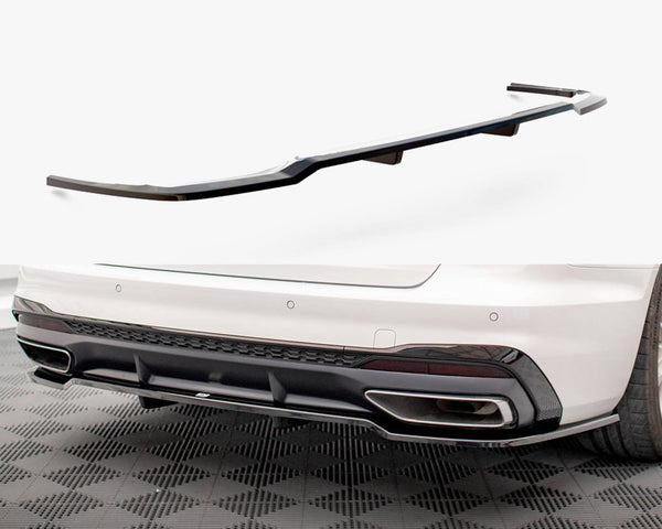 Audi - A4 S Line B9 Facelift: Maxton Central Rear Splitter (Vertical Bars)