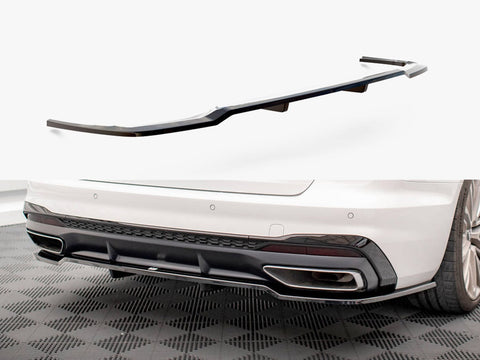 Audi - A4 S Line B9 Facelift: Maxton Central Rear Splitter (Vertical Bars)