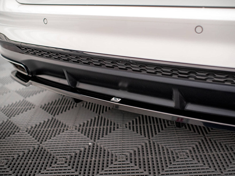 Audi - A4 S Line B9 Facelift: Maxton Central Rear Splitter (Vertical Bars)