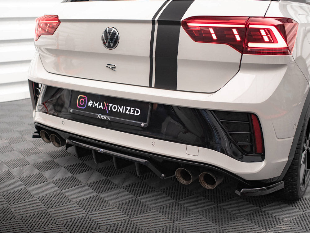 VW - T-Roc R / R Line MK1 Facelift: Maxton Rear Splitter (Vertical Bars)