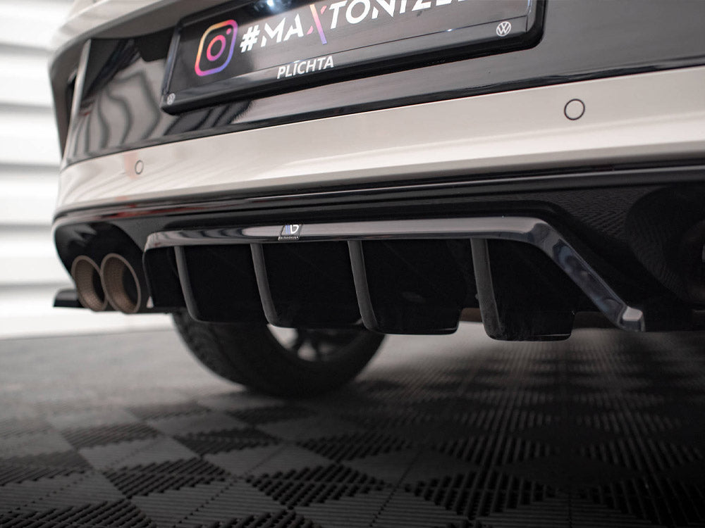 VW - T-Roc R / R Line MK1 Facelift: Maxton Rear Splitter (Vertical Bars)