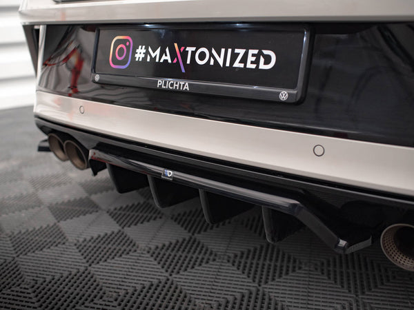 VW - T-Roc R / R Line MK1 Facelift: Maxton Rear Splitter (Vertical Bars)