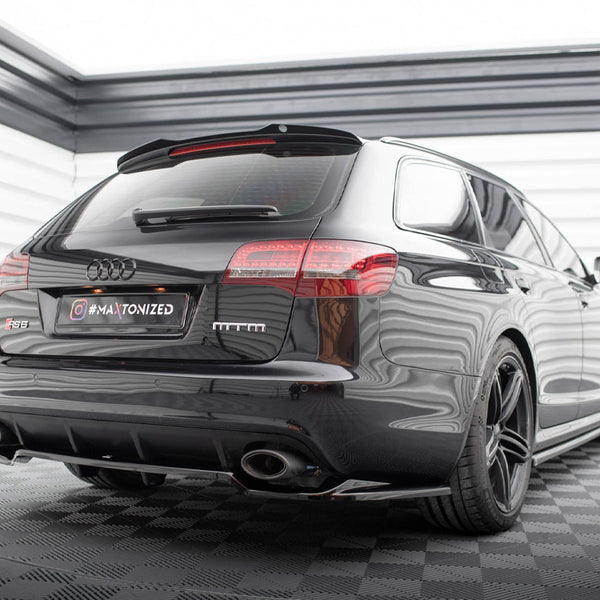 Audi - RS6 Avant C6: Maxton Central Rear Splitter (Vertical Bars)