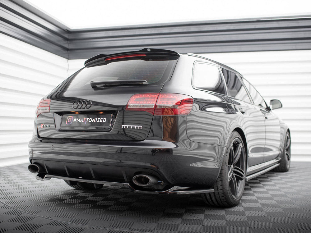 Audi - RS6 Avant C6: Maxton Central Rear Splitter (Vertical Bars)