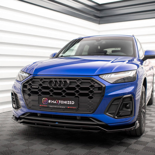 Audi - SQ5 / Q5 S Line SUV / Sportback MK2 Facelift: Maxton Front Splitter V1
