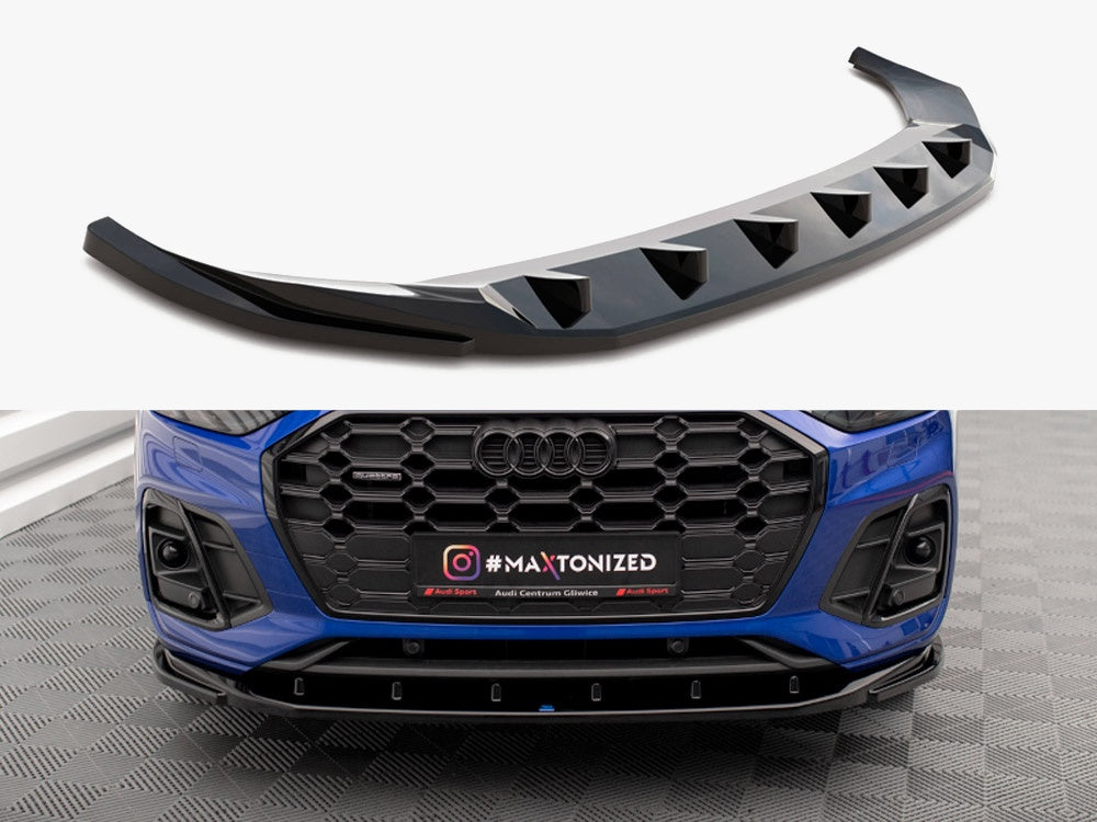 Audi - SQ5 / Q5 S Line SUV / Sportback MK2 Facelift: Maxton Front Splitter V2