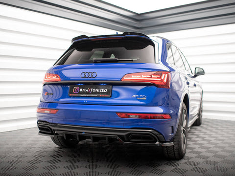 Audi - Q5 S Line SUV MK2 Facelift: Maxton Central Rear Splitter (Vertical Bars)