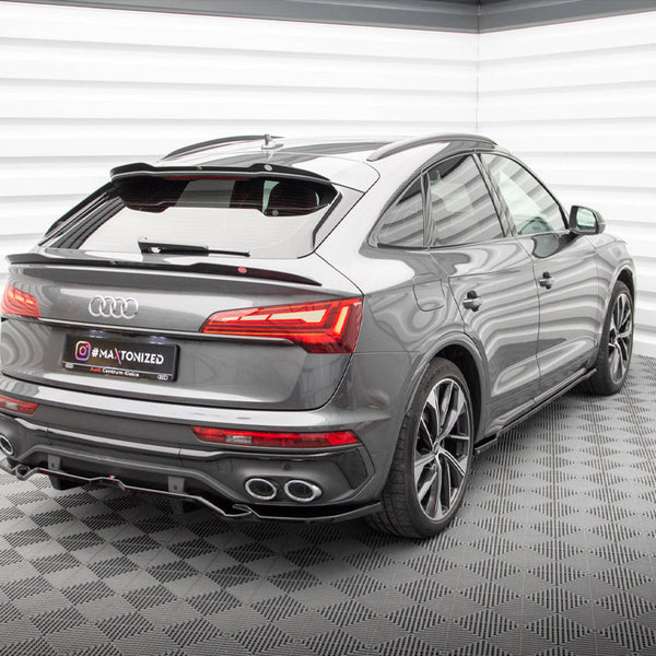 Audi - SQ5 / Q5 S Line Sportback MK2 Facelift: Maxton Rear Splitter (Vertical Bars)