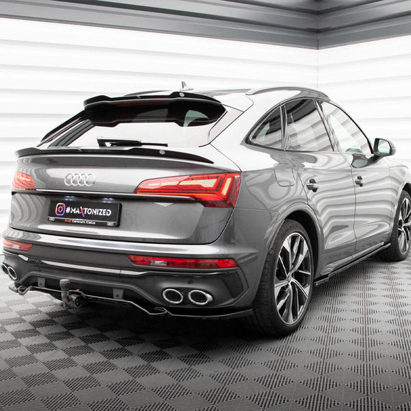 Audi - SQ5 / Q5 S Line Sportback MK2 Facelift: Maxton Rear Splitter (Vertical Bars)
