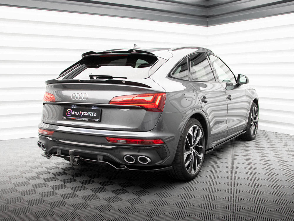 Audi - SQ5 / Q5 S Line Sportback MK2 Facelift: Maxton Rear Splitter (Vertical Bars)