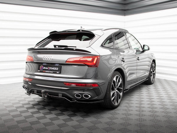 Audi - SQ5 / Q5 S Line Sportback MK2 Facelift: Maxton Rear Splitter (Vertical Bars)