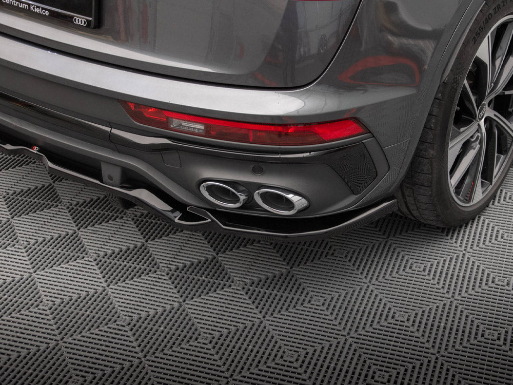 Audi - SQ5 / Q5 S Line Sportback MK2 Facelift: Maxton Rear Splitter (Vertical Bars)