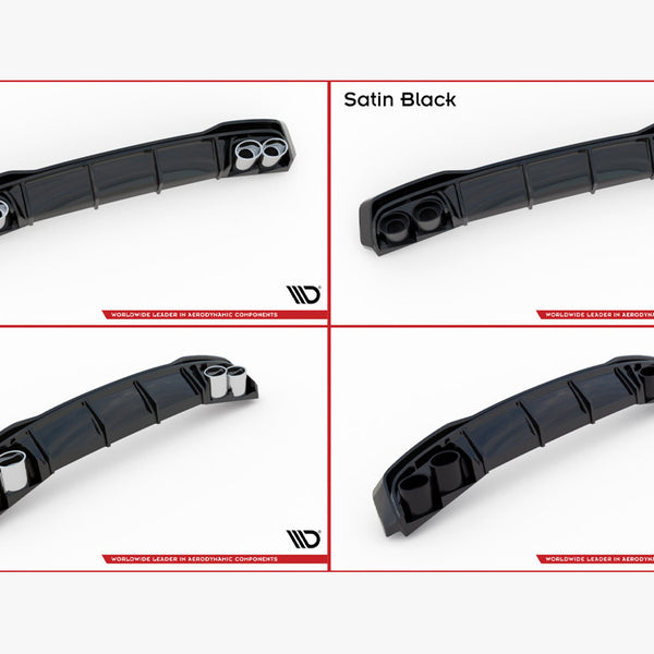 Audi - A3 S Line Sportback 8Y: Maxton Rear Diffuser + Exhaust Ends Imitation