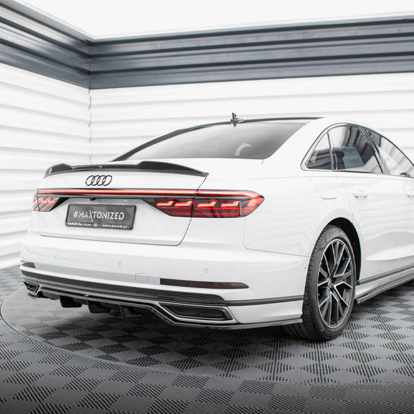 Audi - A8 S Line D5: Maxton Central Rear Splitter (Vertical Bars)