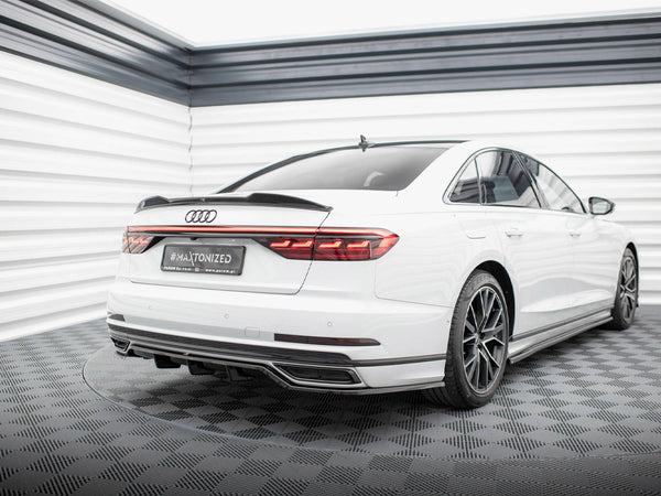 Audi - A8 S Line D5: Maxton Central Rear Splitter (Vertical Bars)