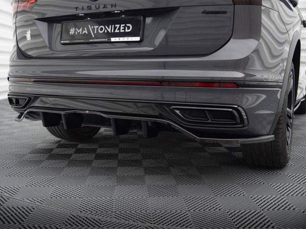 VW - Tiguan R Line MK2 Facelift: Maxton Rear Splitter (Vertical Bars)