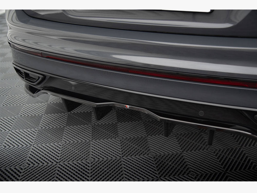 VW - Tiguan R Line MK2 Facelift: Maxton Rear Splitter (Vertical Bars)