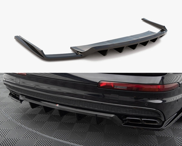 Audi - SQ7 MK2: Maxton Central Rear Splitter (Vertical Bars)