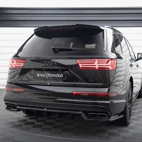 Audi - SQ7 MK2: Maxton Central Rear Splitter (Vertical Bars)