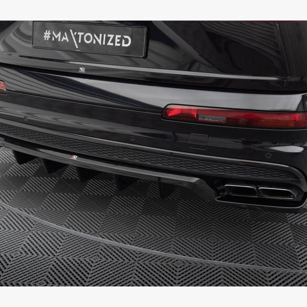 Audi - SQ7 MK2: Maxton Central Rear Splitter (Vertical Bars)