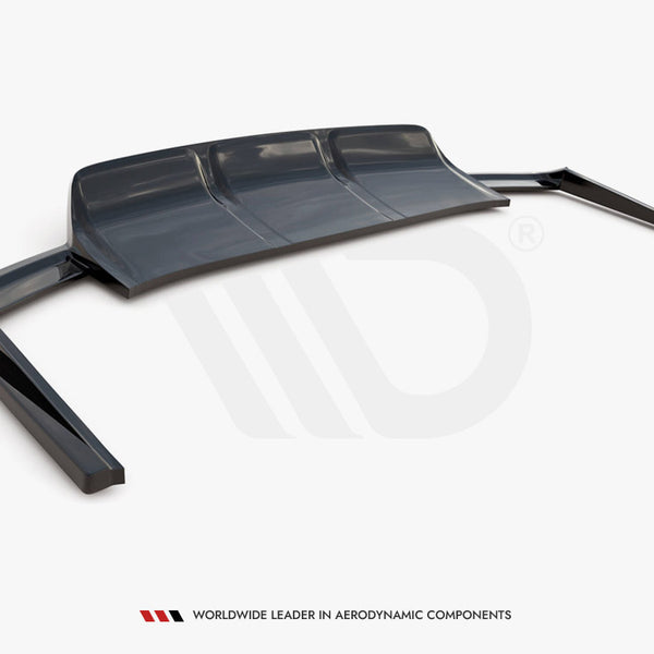 Audi - SQ7 MK2: Maxton Central Rear Splitter (Vertical Bars)
