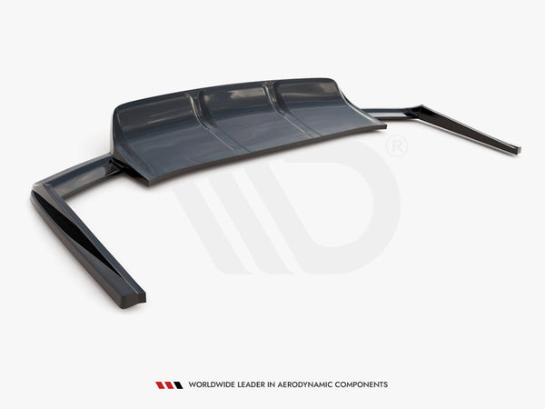 Audi - SQ7 MK2: Maxton Central Rear Splitter (Vertical Bars)