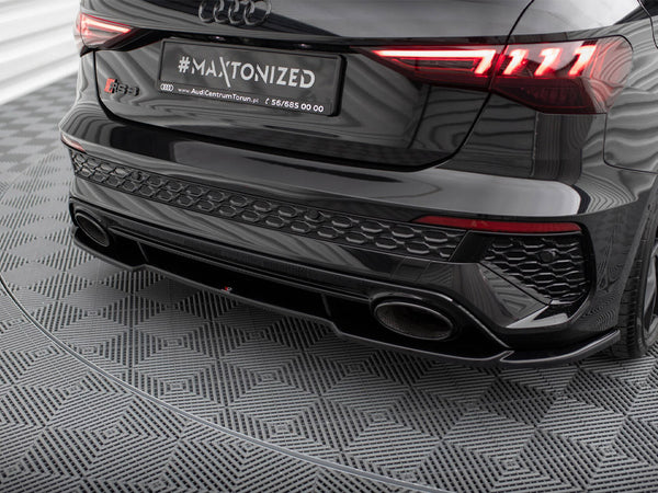 Audi - RS3 Sportback 8Y: Maxton Central Rear Splitter