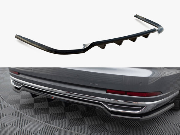 Audi - A8 D5: Maxton Central Rear Splitter (Vertical Bars)