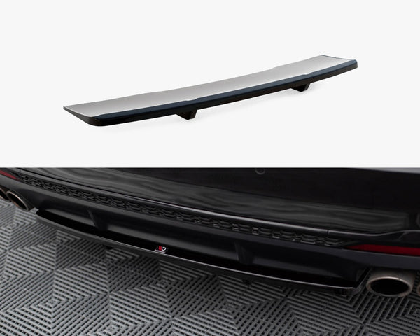 Audi - S4 B9 Facelift: Maxton Central Rear Splitter (Vertical Bars)