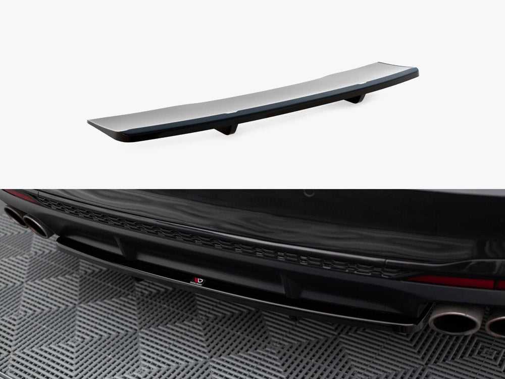 Audi - S4 B9 Facelift: Maxton Central Rear Splitter (Vertical Bars)