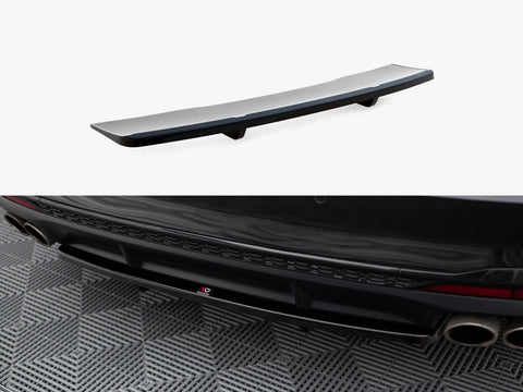 Audi - S4 B9 Facelift: Maxton Central Rear Splitter (Vertical Bars)