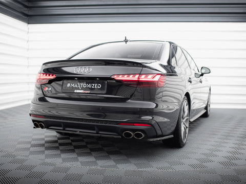 Audi - S4 B9 Facelift: Maxton Central Rear Splitter (Vertical Bars)