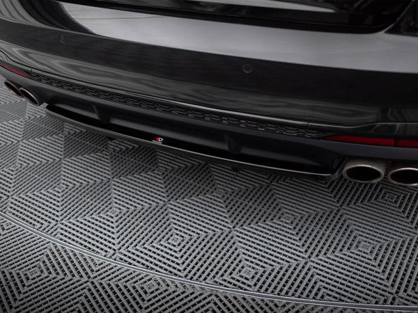 Audi - S4 B9 Facelift: Maxton Central Rear Splitter (Vertical Bars)