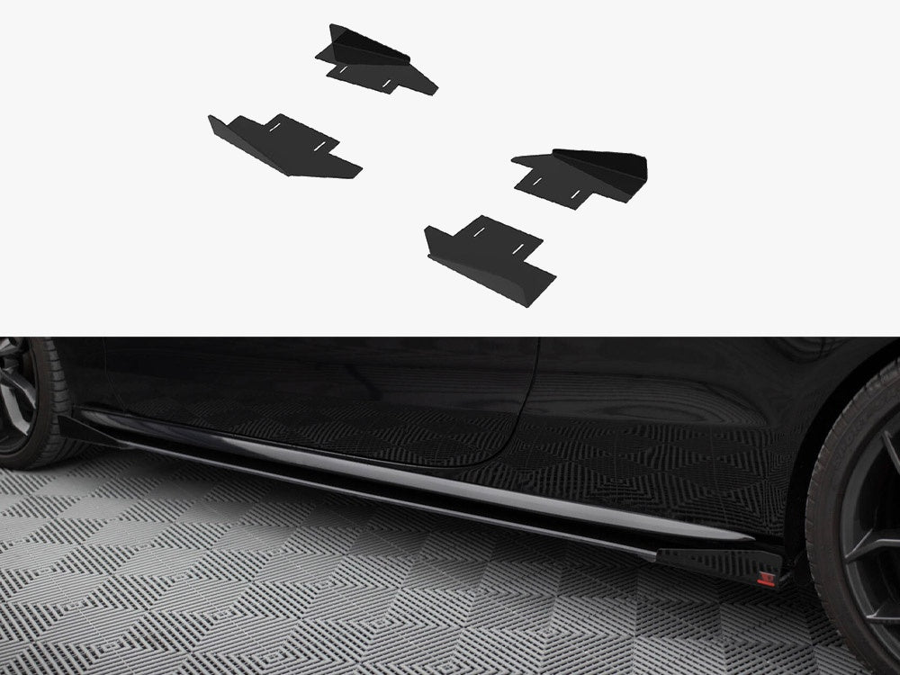 Audi - A5 / A5 S Line / S5 Coupe / Cabrio 8T / 8T Facelift: Maxton Side Flaps