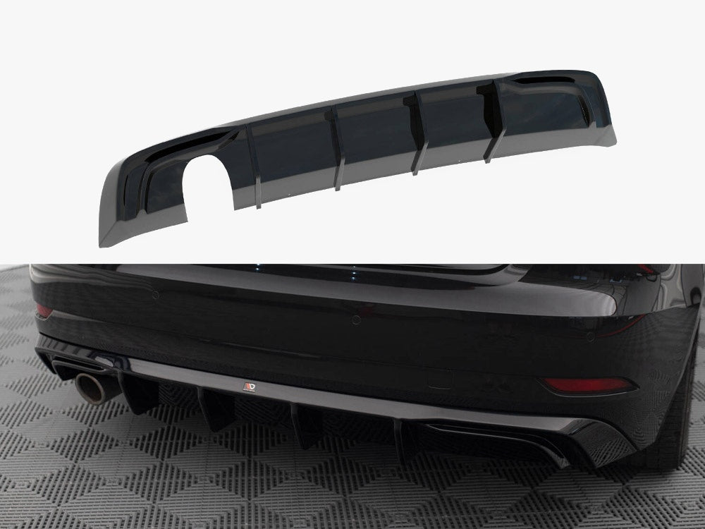 Audi - A3 Sportback 8V Facelift (Version with one exhaust tip on single side): Maxton Rear Diffuser
