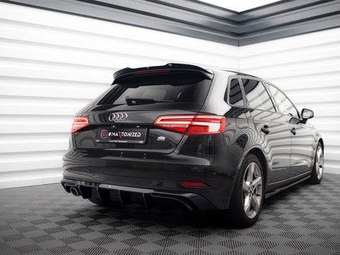 Audi - A3 Sportback 8V Facelift (Version with one exhaust tip on single side): Maxton Rear Diffuser