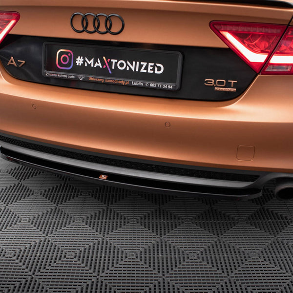 Audi - A7 S Line C7: Maxton Central Rear Splitter