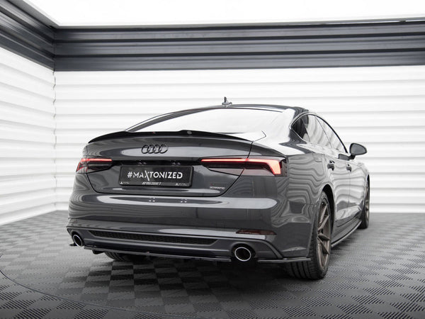 Audi - A5 S Line F5 Coupe / Sportback: Maxton Central Rear Splitter (Vertical Bars)