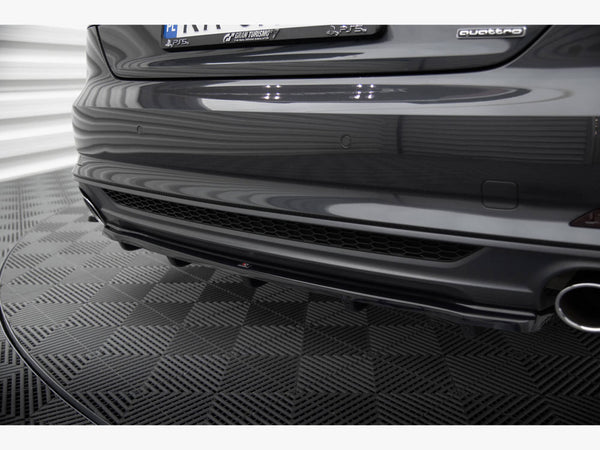 Audi - A5 S Line F5 Coupe / Sportback: Maxton Central Rear Splitter (Vertical Bars)